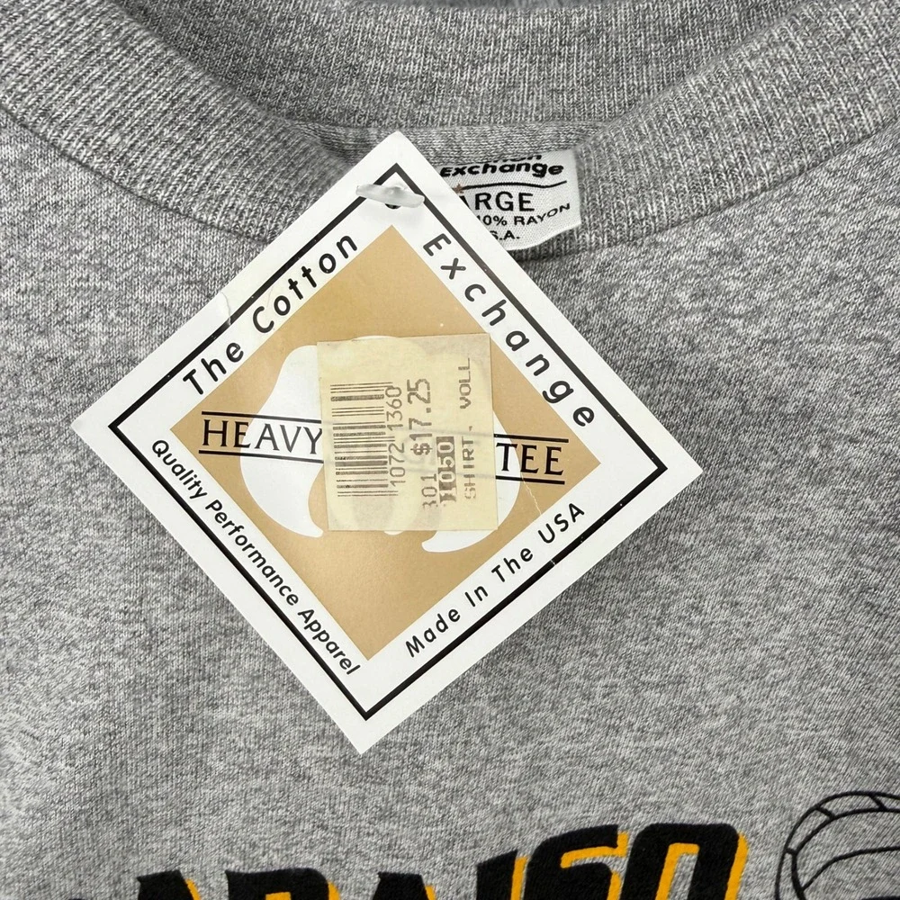 Vintage Valparaiso Crusaders Volleyball T-Shirt XXL Gray The Cotton Exchange NWT